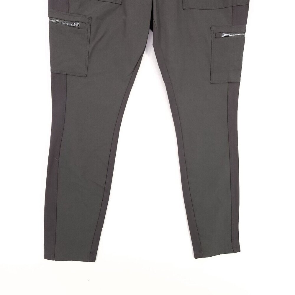 Athleta Pants Women 10 Wander Stash Skinny Pant Cargo Pockets Athletic Fit Green - Picture 4 of 12
